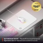 Tappetino per mouse da gioco - STEELSERIES - QcK M - Bianco - immagine 3