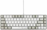 Tastiera da gioco cablata - THE G-LAB - KEYZ-HYDRO-WG/FR - Dimensioni compatte al 60% - AZERTY - Retroilluminata - Grigio/Bianco