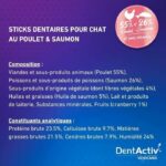 DentActiv - 10 Stick - VETOCANIS - Igiene orale al salmone per gatti