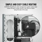 Case CORSAIR 5000D Airflow per PC - Vetro temperato ATX Mid Tower - Bianco (CC-9011211-WW) - immagine 5