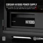 Alimentatore per PC - CORSAIR - iCUE LINK HX1000i SHIFT - 1000 Watt - Cybenetics Platinum - Completamente modulare - immagine 2