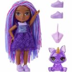 Rainbow High Littles - Bambola + Animale domestico da 15 cm - Viola scuro - Dai 4 anni in su - immagine 2