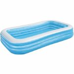 Piscina gonfiabile di lusso BESTWAY per bambini e famiglie - Blu - 3 fili - 305x183x56 cm
