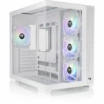 Case PC - THERMALTAKE - View 380 TG ARGB Snow - Mid tower - ATX - Vetro temperato - Bianco
