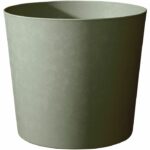 Vaso conico Ø 50 cm - EDA - Element - 62,2 L - Sistema di drenaggio - Interno/Esterno - Ø 49,5 x H 42 cm - Cachi