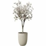 Vaso alto per fiori - ELHO - Sereh Tall 40-50 L - Ø 39 x H 53 cm - Beige - Balcone/interno/esterno - immagine 4