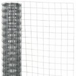 Rete metallica a maglia quadrata - NATURALE - 0,5 x 3 m - Spessore 12,7 mm - Grigio