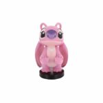 Figurina Disney Stitch Angel - EXQUISITE GAMING - Cable Guys - Supporto per cuffie, smartphone o piccoli accessori - 20 cm