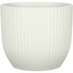Vaso rotondo per fiori - DEROMA - 231 - 7 L - Ø 24 cm - Bianco