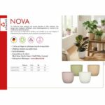 Vaso rotondo per fiori - DEROMA - 231 - 7 L - Ø 24 cm - Bianco - immagine 6