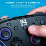 Gamepad - Nintendo Switch 2 - Afterglow Wave - RGB - Wireless - Nero - Turtle Beach - immagine 4