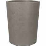 Vaso rotondo per fiori - DEROMA - Millennium - 48 L - Ø 43 cm - Con riserva d'acqua - Marrone