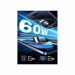 Cavo USB-C - UGREEN - Cavo dati da 1 m - 60 W - Nylon - PD - Nero - immagine 6