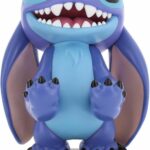 Disney Stitch Smiling Figurine - EXQUISITE GAMING - Cable Guys - Supporto per cuffie, smartphone o piccoli accessori - 20 cm