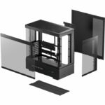 Case PC (senza alimentatore) - DEEPCOOL - CH690 Digital Nero - Mid-tower - Fattore di forma ATX - 3x120mm + display digitale - Bianco - immagine 3