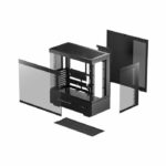 Case PC (senza alimentatore) - DEEPCOOL - CH690 Digital Nero - Mid-tower - Fattore di forma ATX - 3x120mm + display digitale - Bianco - immagine 5