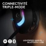 Cuffie da gioco - wireless - Logitech G - G522 - Lightspeed - Nero - immagine 5