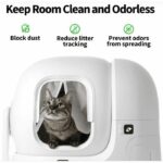 Tenda magnetica - PETKIT - 2.0 - Per lettiere PURAMAX e Purobot Max - Bianco - immagine 3