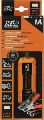 Caricabatterie per auto - XLPT - 1A - 20W - 12V - 3m - Include cavo staccabile con anello e morsetti a coccodrillo - immagine 3
