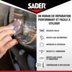 Adesivo extra forte - SADER - Extreme Repair - Trasparente - Per interni ed esterni - Tutte le superfici - 20 m x 50 mm - immagine 3