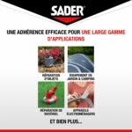 Adesivo extra forte - SADER - Extreme Repair - Trasparente - Per interni ed esterni - Tutte le superfici - 20 m x 50 mm - immagine 5