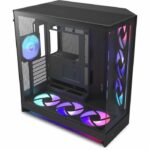 Case Mid-Tower NZXT CM-H92FB-P1 - H9 Flow RGB+ - Doppia camera - 3 ventole RGB - Nero