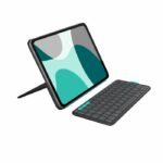 Custodia con tastiera - Logitech - Flip Folio - Per iPad e iPad Air da 11 pollici (M4 e M5) (M2 e M3) (5a generazione - 2024) - Grafite
