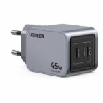 Adattatore CA UGREEN - GaN 2 porte USB-C - 45 W - Grigio - immagine 2