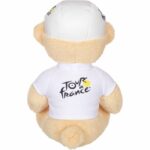 Peluche ufficiale del Tour de France - GIPSY TOYS - Orsetto con maglia e cappellino, miglior giovane vincitore, bianco - 24 cm - immagine 2