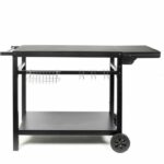 Carrello plancha con ripiano ribaltabile - LIVOO - GS170N - 2 ruote dentate ø 15 cm - Ripiano superiore 85 x 50 cm