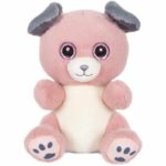 Peluche - SPOT Peluche a forma di cane Cutydoos nei colori rosa cipria e grigio  23 cm