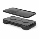 Crepiera e piastra 2 in 1 - LIVOO - DOC349N - 1500 W - Prepara 8 mini crêpe (diametro 11,5 cm) - Senza PFAS - Nero