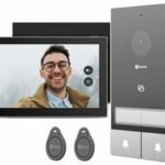 Videocitofono - EZVIZ - EP7 - KIT 2 FAMIGLIE - Unità esterna a doppio pulsante - 2 schermi interni