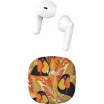 Auricolari wireless - T'nb - Exclusiv' - TOUCAN - Custodia di ricarica inclusa - Bluetooth - Durata della batteria di 12 ore - Giallo/Arancione
