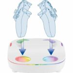 Stazione di ricarica per 2 controller DualSense - PS5 - Konix - Ricarica rapida - Connettori magnetici - Bianco - immagine 2
