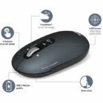 Mouse wireless - PORT Designs - 910501 PURE - Bluetooth - Ricaricabile - Grigio antracite - immagine 4