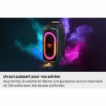 Altoparlante - SAMSUNG - MX ST40F/XE - 160 W - Effetti luce - Bluetooth - Durata batteria 16 ore - Nero - immagine 3
