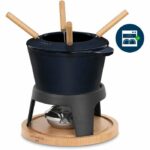 Pentola per fonduta in ghisa smaltata - LA FONDERIE 1890 - MONT D'ARBOIS - 1,2 L - Per 4 persone - Blu - immagine 2