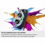 Altoparlante - SAMSUNG - MX ST50F/XE - 240 W - Effetti luce - Bluetooth - Durata della batteria 18 ore - Ruote integrate - Nero - immagine 3