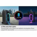 Altoparlante - SAMSUNG - MX ST50F/XE - 240 W - Effetti luce - Bluetooth - Durata della batteria 18 ore - Ruote integrate - Nero - immagine 4