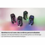 Altoparlante - SAMSUNG - MX ST50F/XE - 240 W - Effetti luce - Bluetooth - Durata della batteria 18 ore - Ruote integrate - Nero - immagine 6
