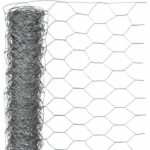 Rete metallica esagonale zincata - NATURALE - 0,5 x 3 m - spessore 25 mm - grigia