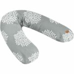 Cuscino maternità - BEABA - Big Flopsy - Fiori - Grigio