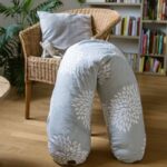 Cuscino maternità - BEABA - Big Flopsy - Fiori - Grigio - immagine 5