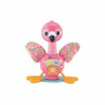 VTECH Funny Flamingo  Giocattolo educativo a forma di fenicottero rosa per bambini dai 9 ai 36 mesi, con suoni, melodie e ventosa.