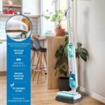 Aspirapolvere e lavapavimenti senza fili - DOMO DO253SW - 10.000 Pa - autonomia 35 min - 75 m² - contenitore polvere 450 ml - Bianco/Blu - immagine 2