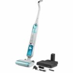 Aspirapolvere e lavapavimenti senza fili - DOMO DO253SW - 10.000 Pa - autonomia 35 min - 75 m² - contenitore polvere 450 ml - Bianco/Blu