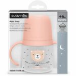 Biberon con manici - SUAVINEX - NIGHT&DAY WILD&FREE - 150 ml - Dai 6 mesi in su - Rosa - immagine 5