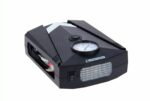 Mini compressore 12V - ACCIAIO DI PRECISIONE - 8 bar - Raccordi Presta, Schrader e ago - Tubo flessibile da 3 m - 100 W - Torcia LED