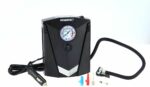Mini compressore 12V - ACCIAIO DI PRECISIONE - 8 bar - Raccordi Presta, Schrader e ago - Tubo flessibile da 3 m - 100 W - Torcia LED - immagine 6
